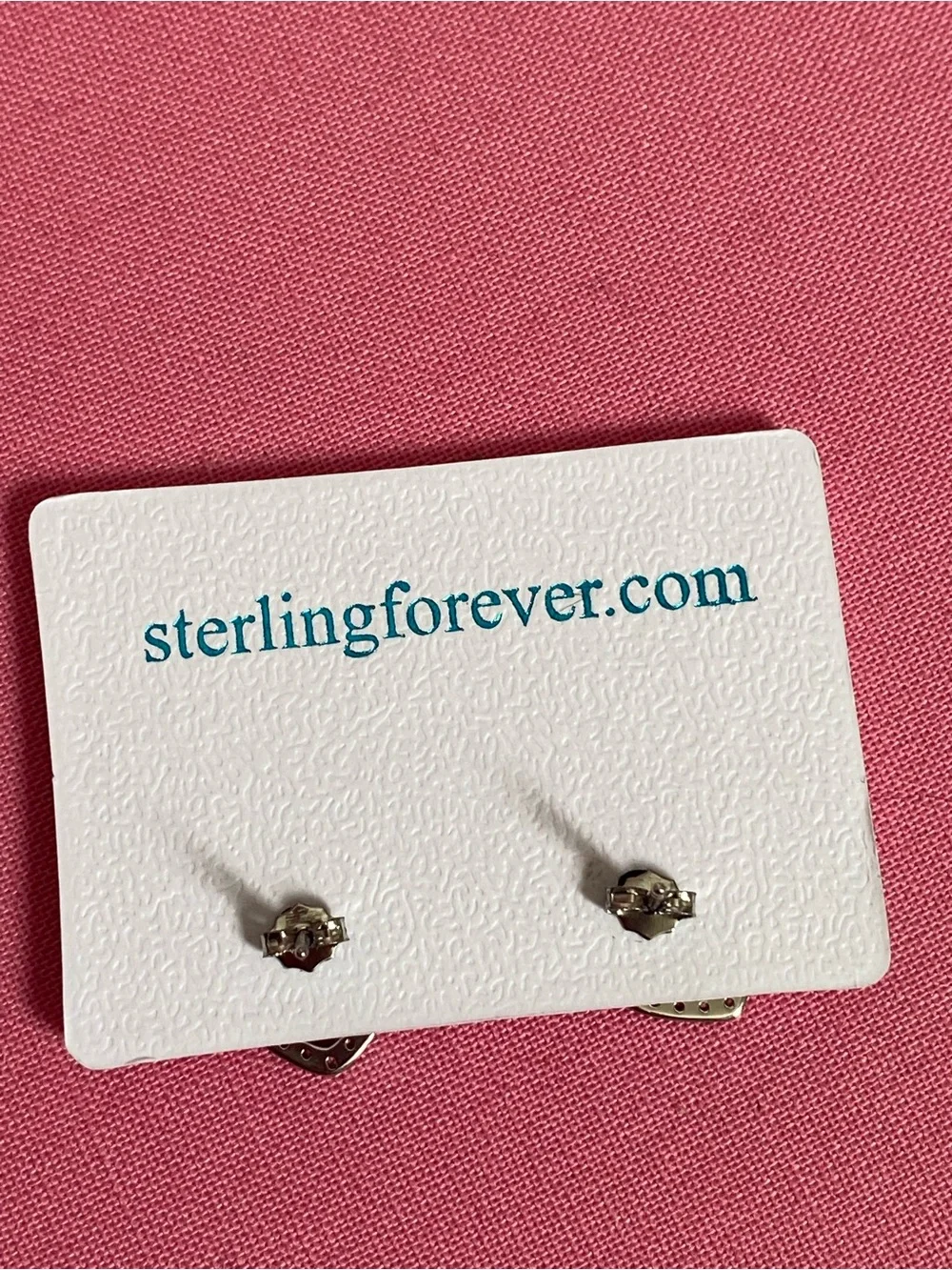 Never-Worm Sterling Silver Heart Stud Earrings from Sterling Forever